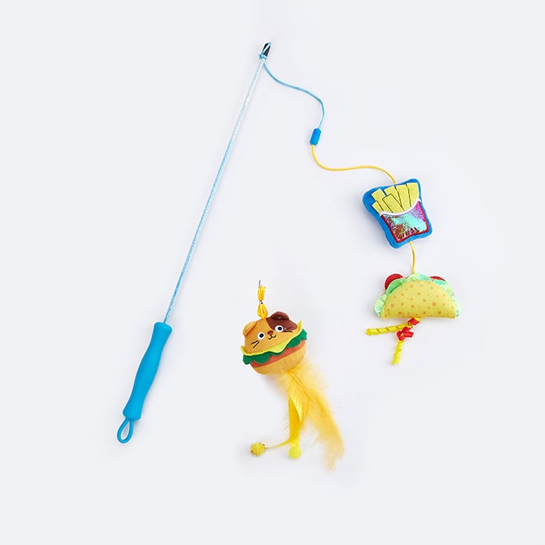 פופוס חכת משחק חתלתול רעב 3 ראשים מתחלפים