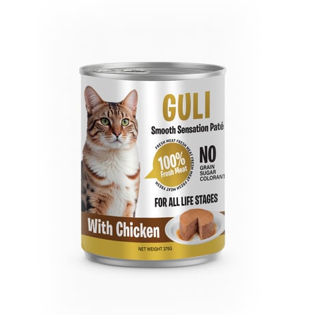 שימורי גולי פטה עוף לחתול 375 גרם