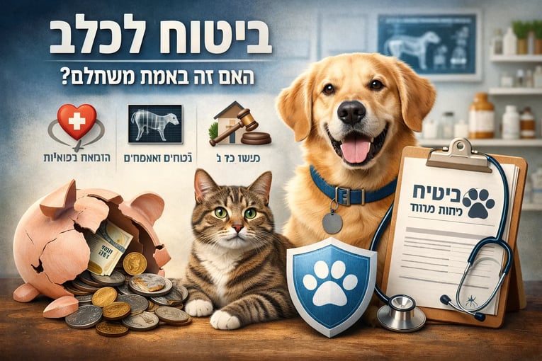 ביטוח לכלב - האם זה משתלם, מה מכסה ואיך בוחרים נכון