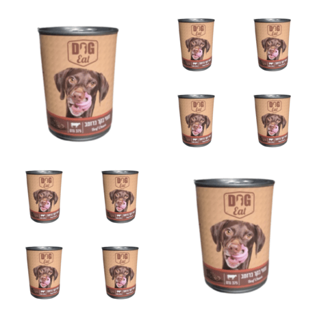 מגש (24 יח') שימורי דוג איט נתחי בקר ברוטב 375 גרם