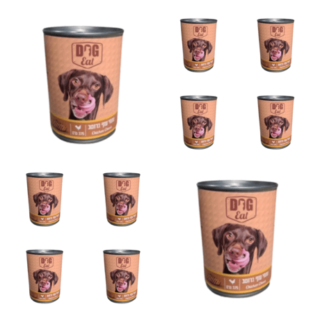 מגש (24 יח') שימורי דוג איט נתחי עוף ברוטב 375 גרם