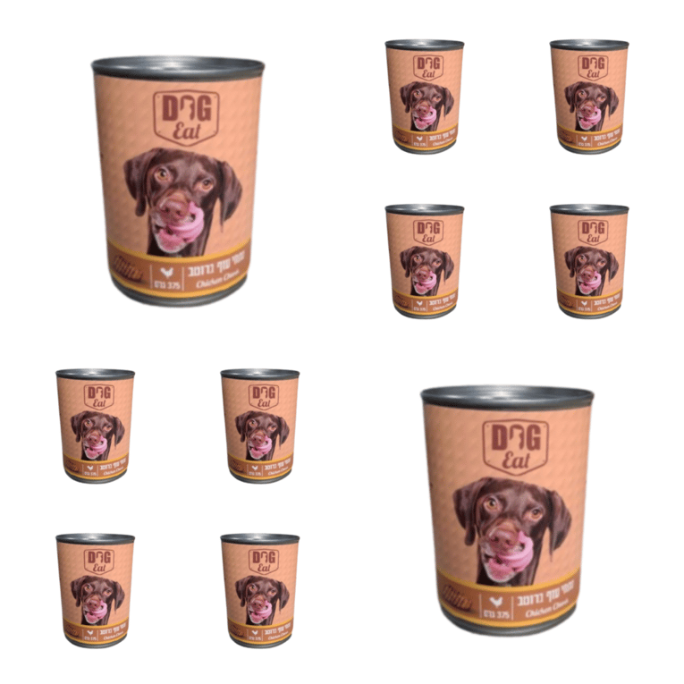 מגש (24 יח') שימורי דוג איט נתחי עוף ברוטב 375 גרם