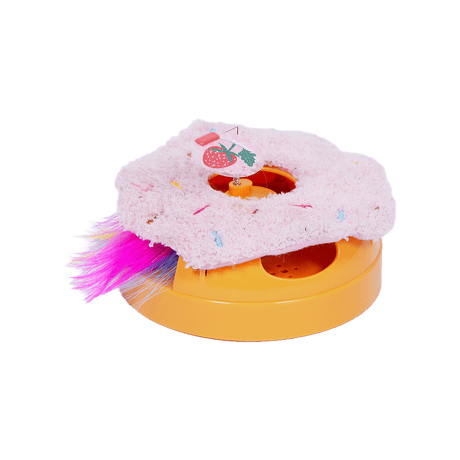 פופוס צעצוע לחתול דונאטס מצפצף ואינטראקטיבי