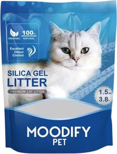 מודיפיי חול קריסטלי סיליקה ג'ל לחתולים 3.8 ליטר - 10 יח'