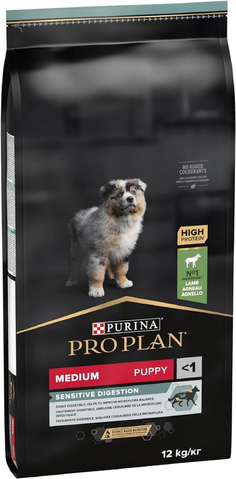 פרו פלאן גור כבש לקיבה רגישה 12 ק"ג - ProPlan Puppy Lamb