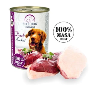 פיין דוג Fine dog אקסלוסיב מעדן פטה לכלבים ברווז - 400 גרם