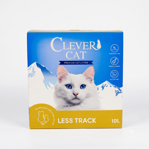 קלבר קט Clever Cat חול לחתולים מתגבש למניעת פיזור מחוץ לארגז ללא בישום – 10 ליטר