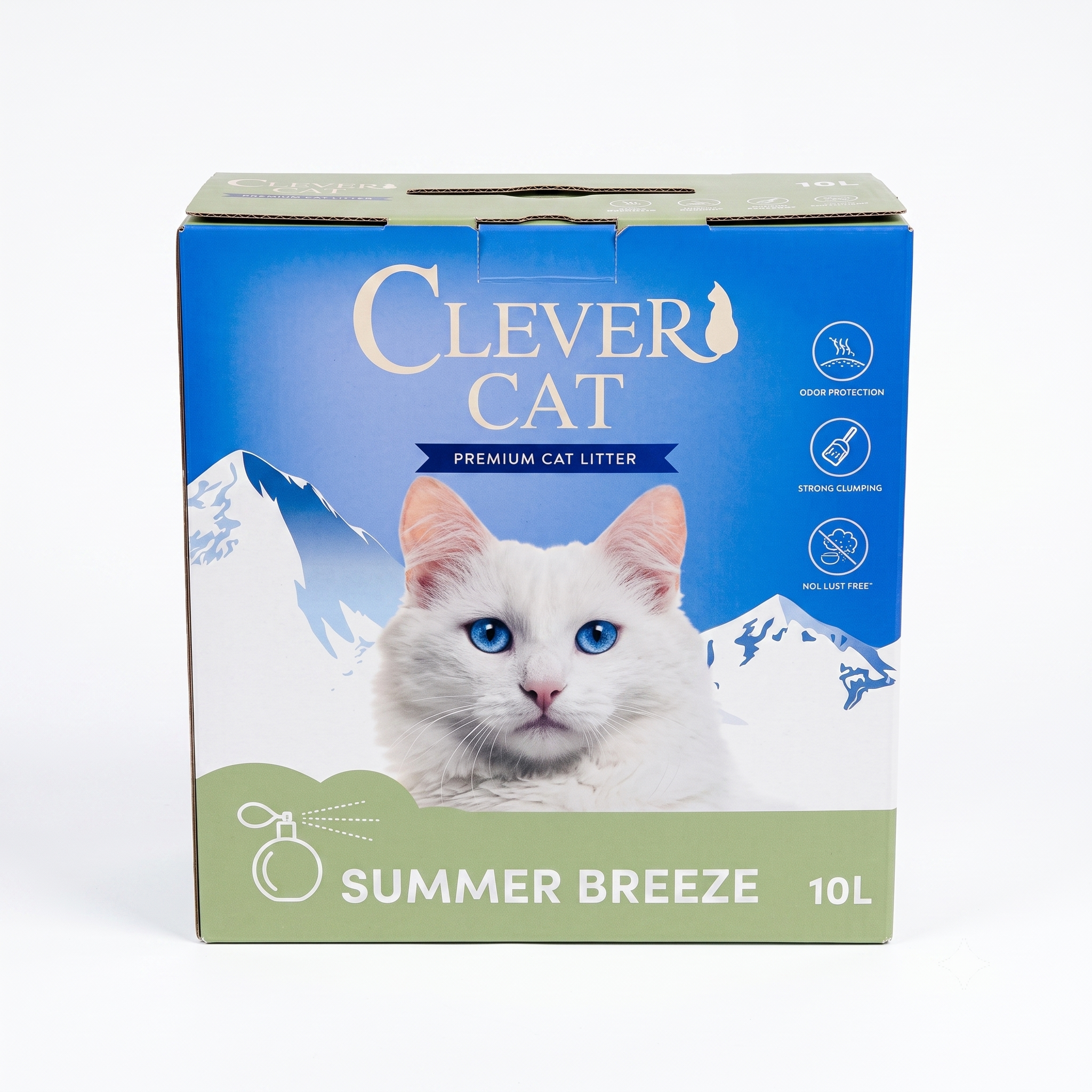 קלבר קט Clever Cat חול לחתולים מתגבש בניחוח בריזת קיץ מרענן – 10 ליטר קלבר קט Clever Cat חול לחתולים מתגבש בניחוח בריזת קיץ מרענן – 10 ליטר