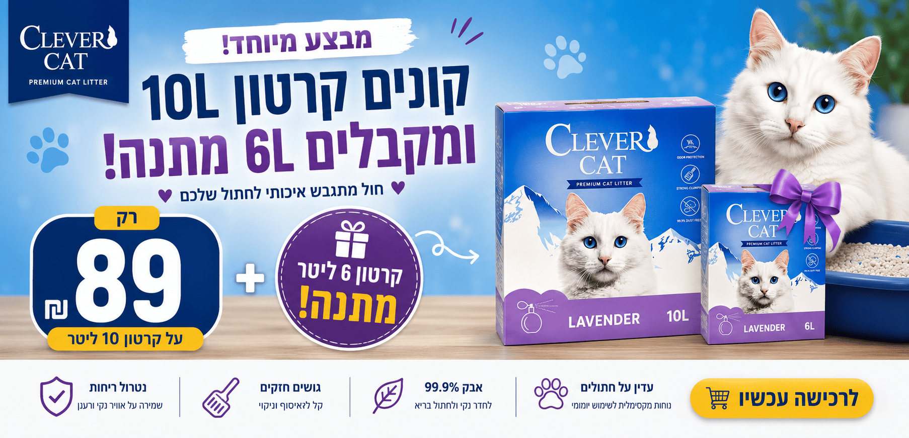 באנר Clever Cat