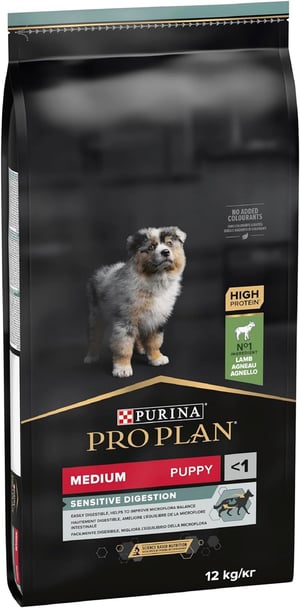 פרו פלאן גור כבש לקיבה רגישה 12 ק"ג - ProPlan Puppy Lamb