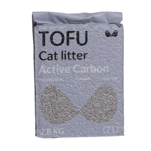 חול טופו אינפיניטי עם פחם פעיל 7 ליטר (2.8 ק"ג) - Infinity Pets Tofu Active Carbon