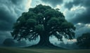 Oak Tree dream symbol meaning - Symbol of strength, rootedness, and ancestral wisdom.