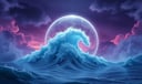 Wave dream symbol meaning - Symbol of emotional flux, spiritual testing, and the cycles of change.