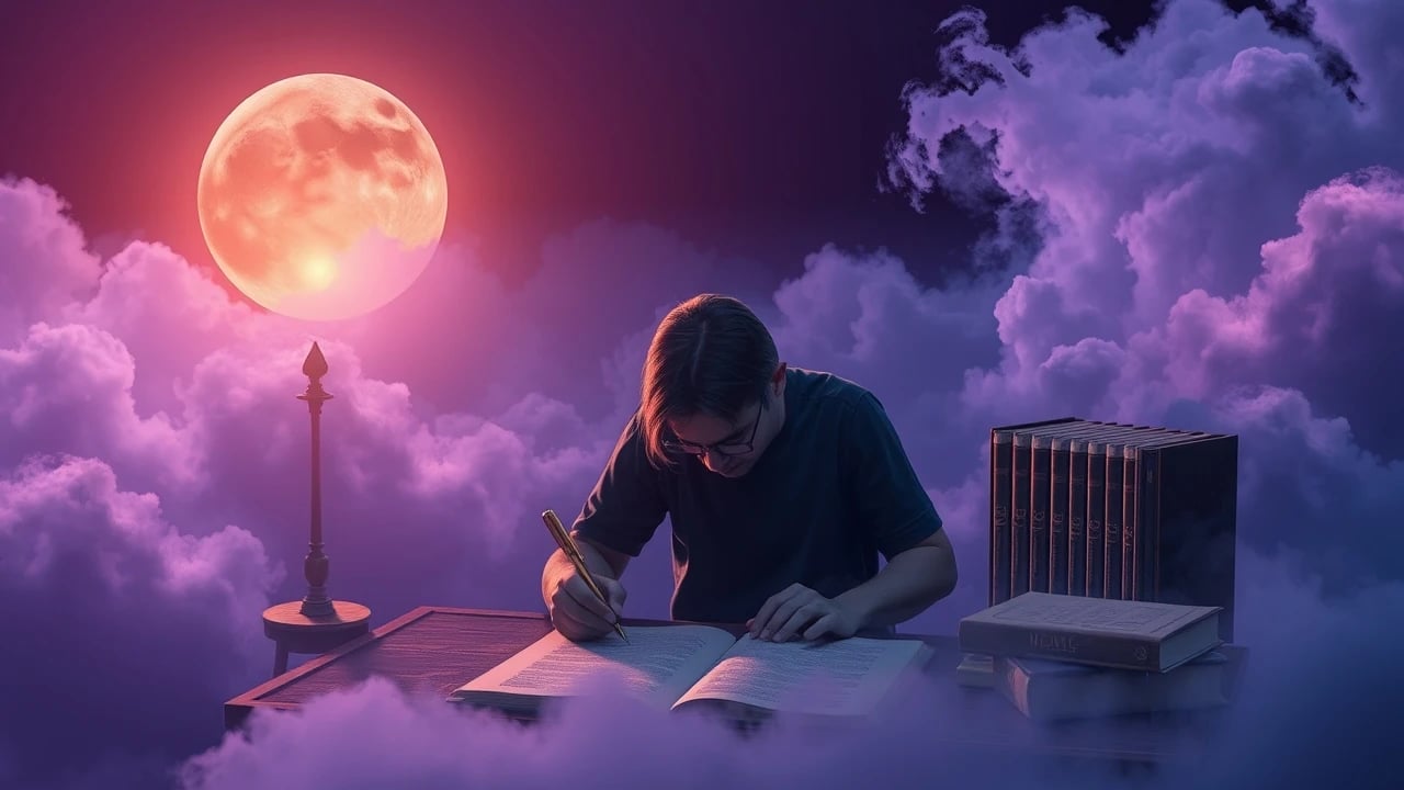 Symbolic dream image: Writing