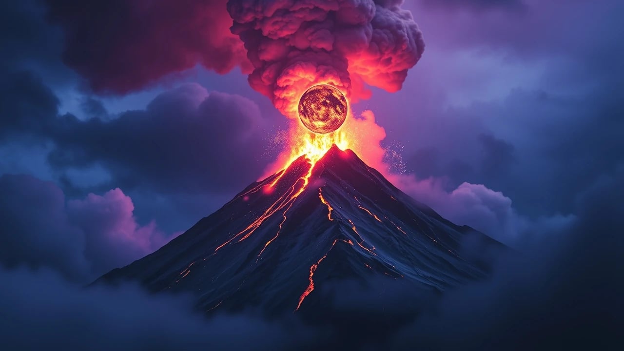 Symbolic dream image: Eruption