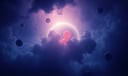Foetus dream symbol meaning - Symbol of primordial beginnings, latent transformation, and unformed destiny.