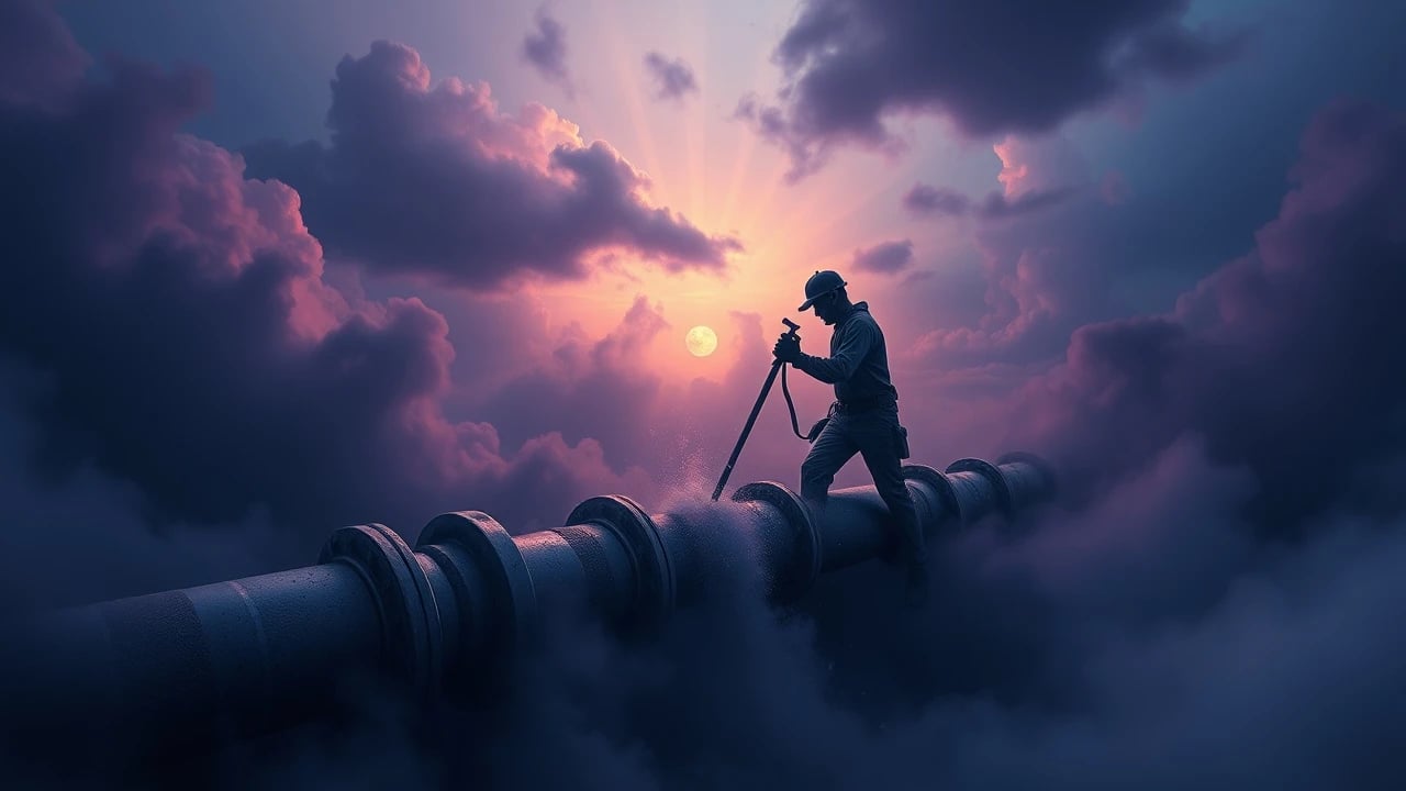 Symbolic dream image: Unblocking Something