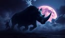Rhino dream symbol meaning - Symbol of primal power, resilience, and spiritual guardianship.