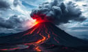 Volcano dream symbol meaning - Symbol of explosive transformation, repressed emotion, and primal creative force.