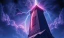 Tower dream symbol meaning - Symbol of upheaval, revelation, and the collapse of illusions.