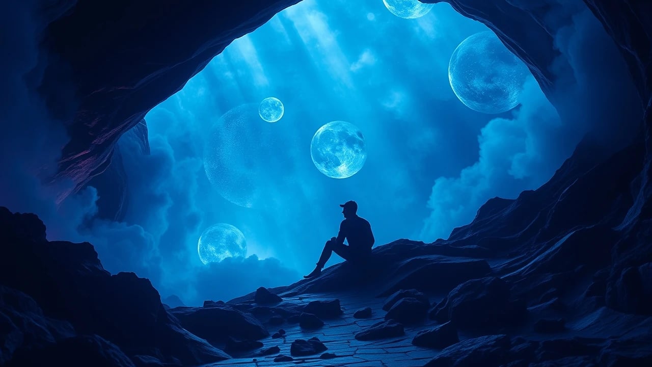 Illustration for Trapped in an Echoing Cave