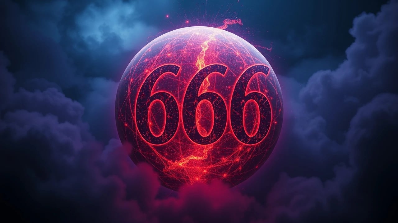 Symbolic dream image: Number 666