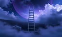 Ladder dream symbol meaning - Symbol of ascent, transition, and striving for higher states.