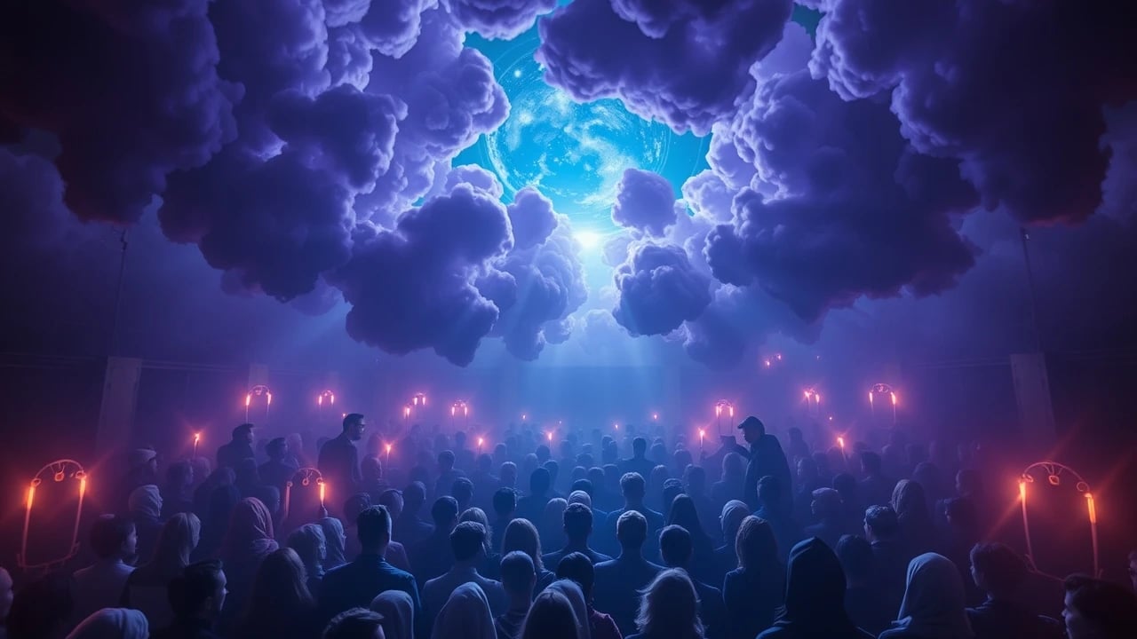 Symbolic dream image: Crowded Room