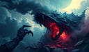 Being Eaten dream symbol meaning - Symbol of annihilation, surrender, and ego dissolution.
