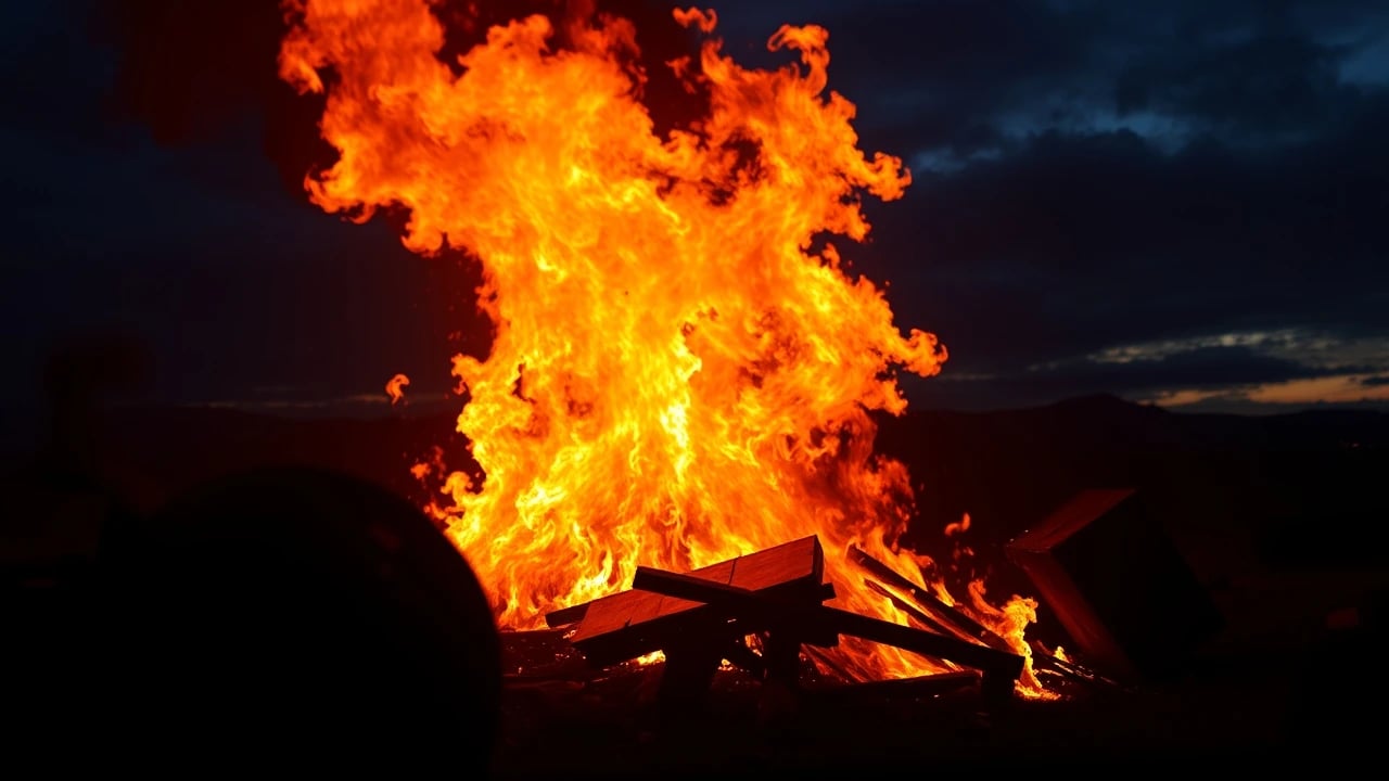 Symbolic dream image: Burning