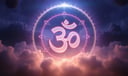Om Symbol dream symbol meaning - Symbol of primordial sound, spiritual wholeness, and cosmic unity.