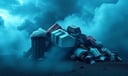 Garbage dream symbol meaning - Symbol of psychic residue, spiritual impurity, and neglected burdens.