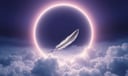 Feather dream symbol meaning - Symbol of spiritual guidance, liberation, and divine connection.
