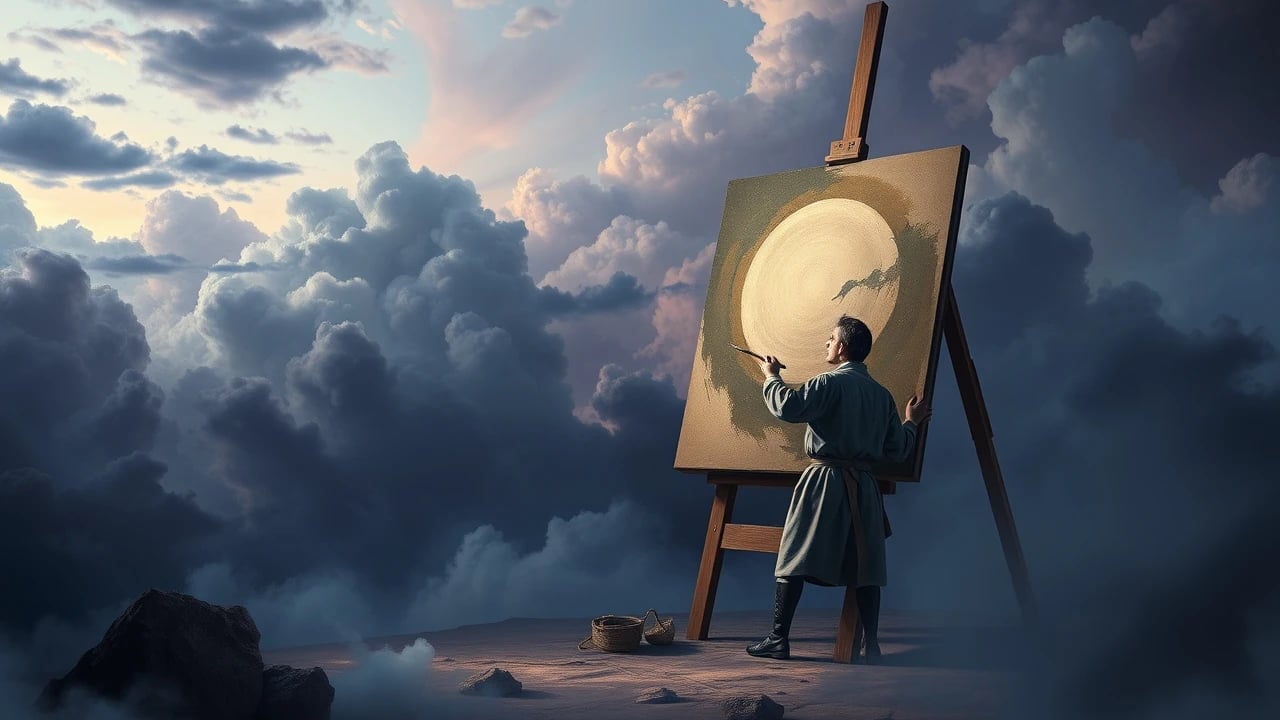 Symbolic dream image: Painting