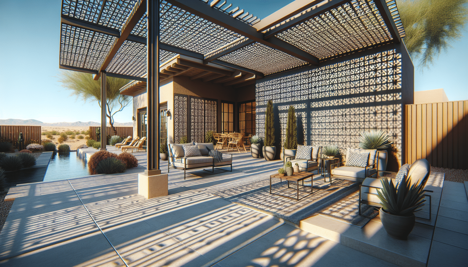 You are currently viewing Innovative Outdoor Design with Alumawood Lattice Covers