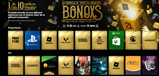 Bonoxs homepage