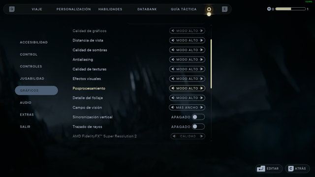 Star Wars Jedi: Survivor - Graphic settings