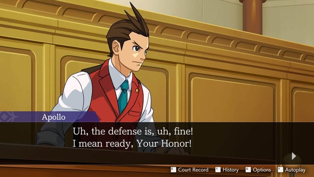 Apollo Justice Ace Attorney Trilogy - In game
