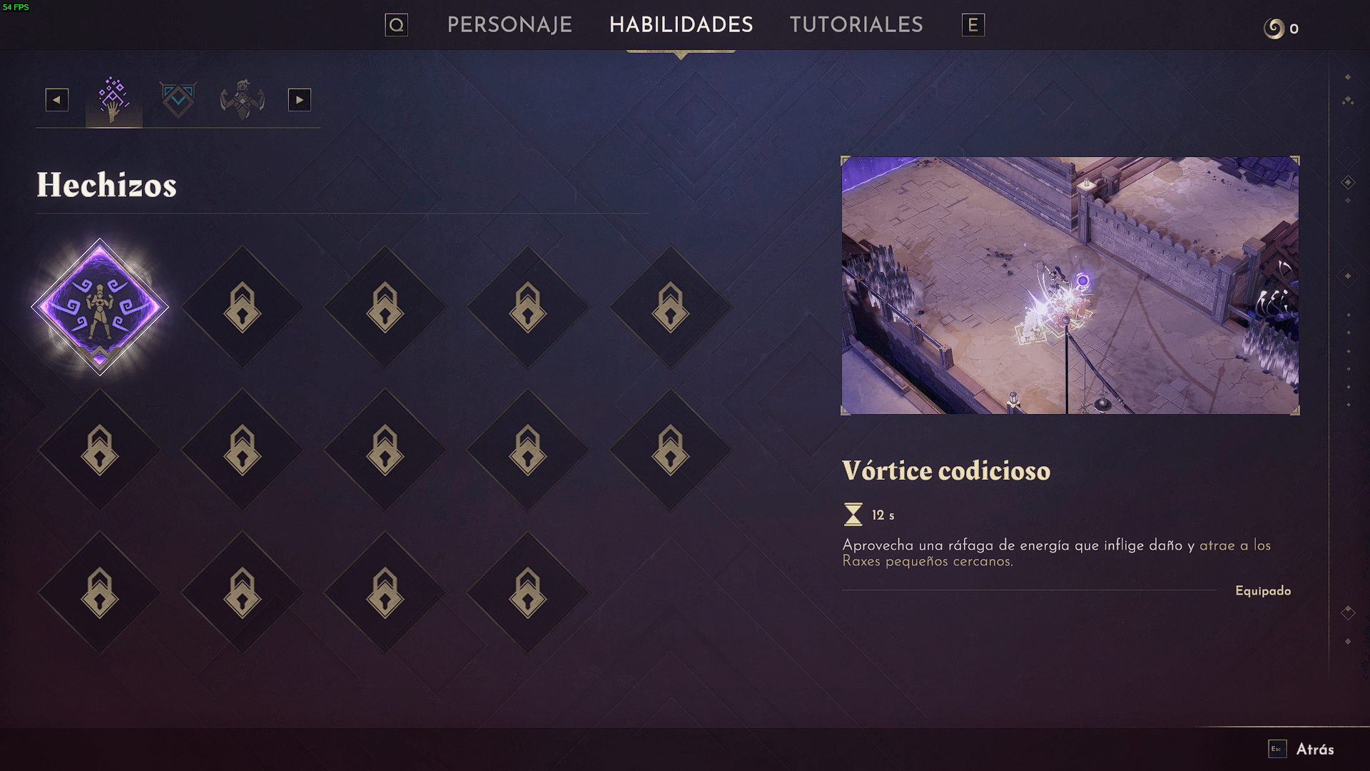 Lysfanga: The Time Shift Warrior hechizos