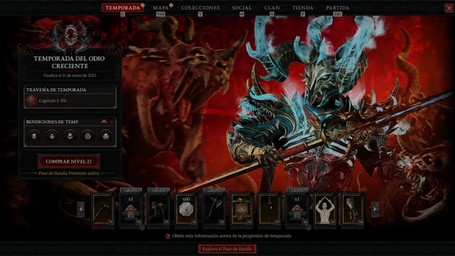 Diablo IV Temporada del Odio Creciente - Season Pass