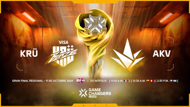 La Gran Final Regional de VALORANT Game Changers: Un Duelo Inédito entre AKAVE Esports y VISA KRÜ BLAZE en el Argentina Game Show