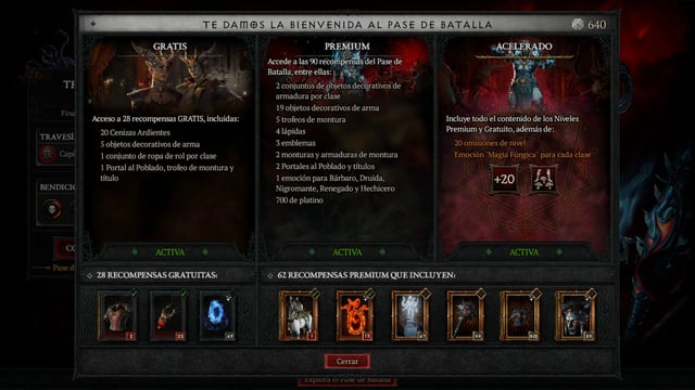 Diablo 4 La Temporada de Brujería - Pase de Batalla 2