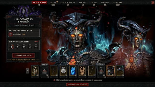 Diablo 4 La Temporada de Brujería - Pase de Temporada