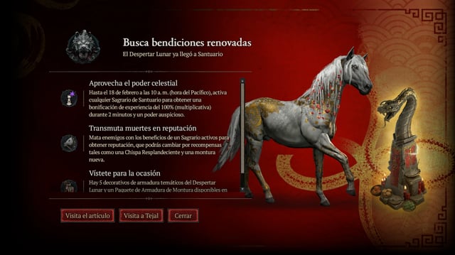 Diablo 4 Parche 2.1.1 - Evento Lunar