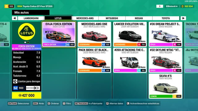 Forza Horizon 6 - Garage