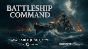 MicroProse confirma que Battleship Command zarpa en Acceso Anticipado el 2 de junio de 2026