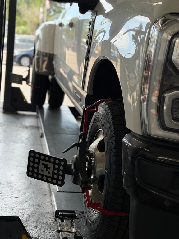 Alignment service at LR Wheels N Lifts Tampa