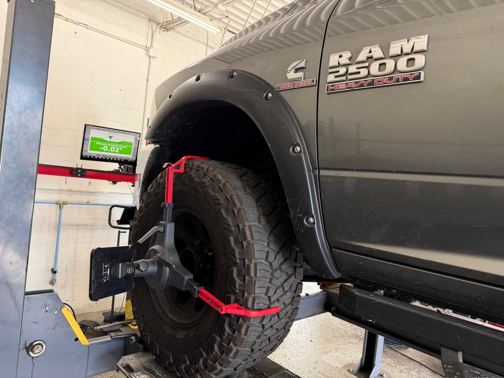 Alignment service at LR Wheels N Lifts Tampa