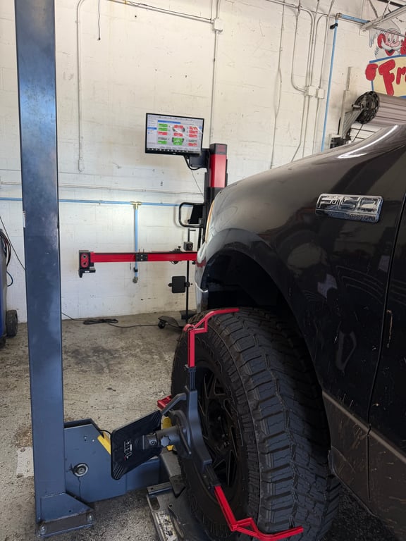 Alignment service at LR Wheels N Lifts Tampa