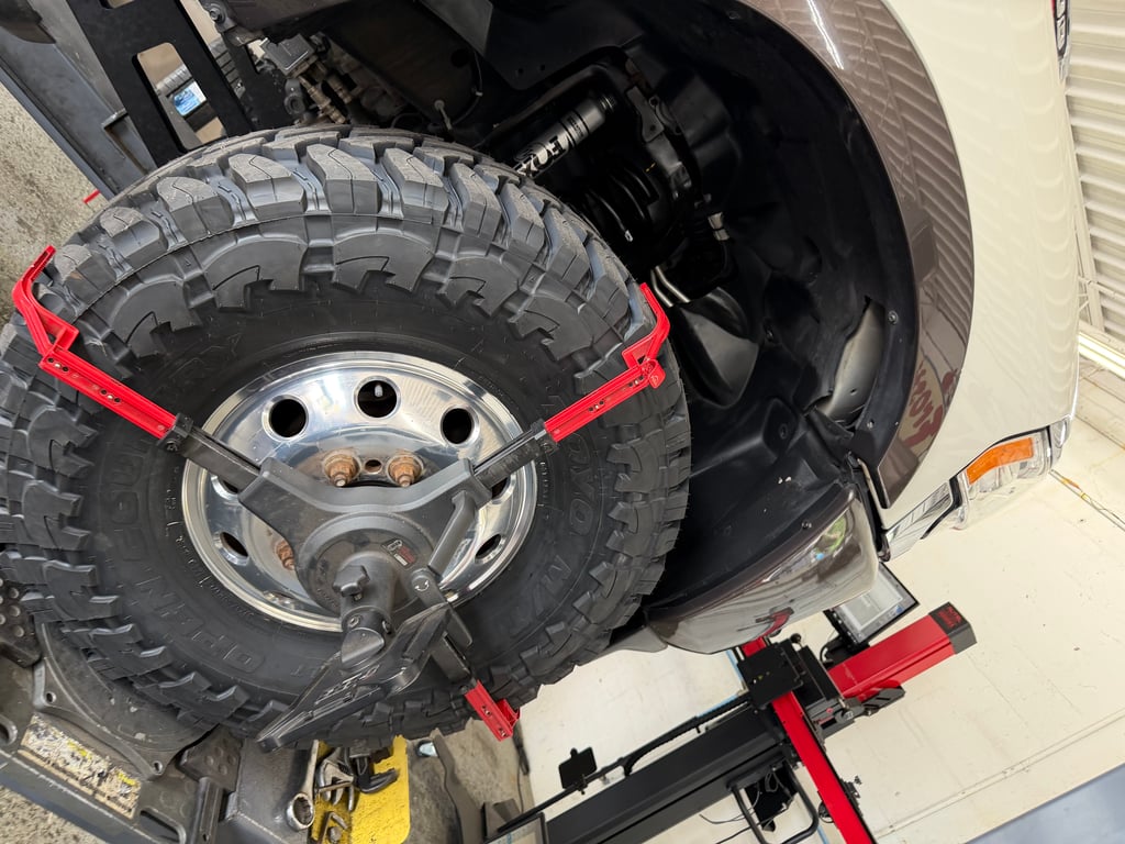 Alignment service at LR Wheels N Lifts Tampa